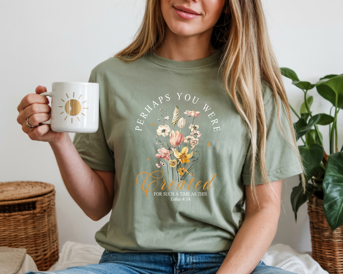 "Created for Times Such as These" Bella + Canvas 3001 Tee