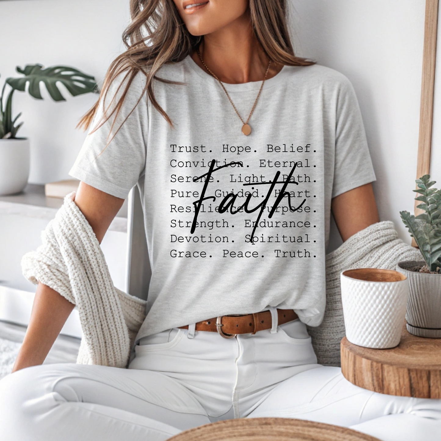 "Faith" Christian Bella + Canvas 3001 Tee