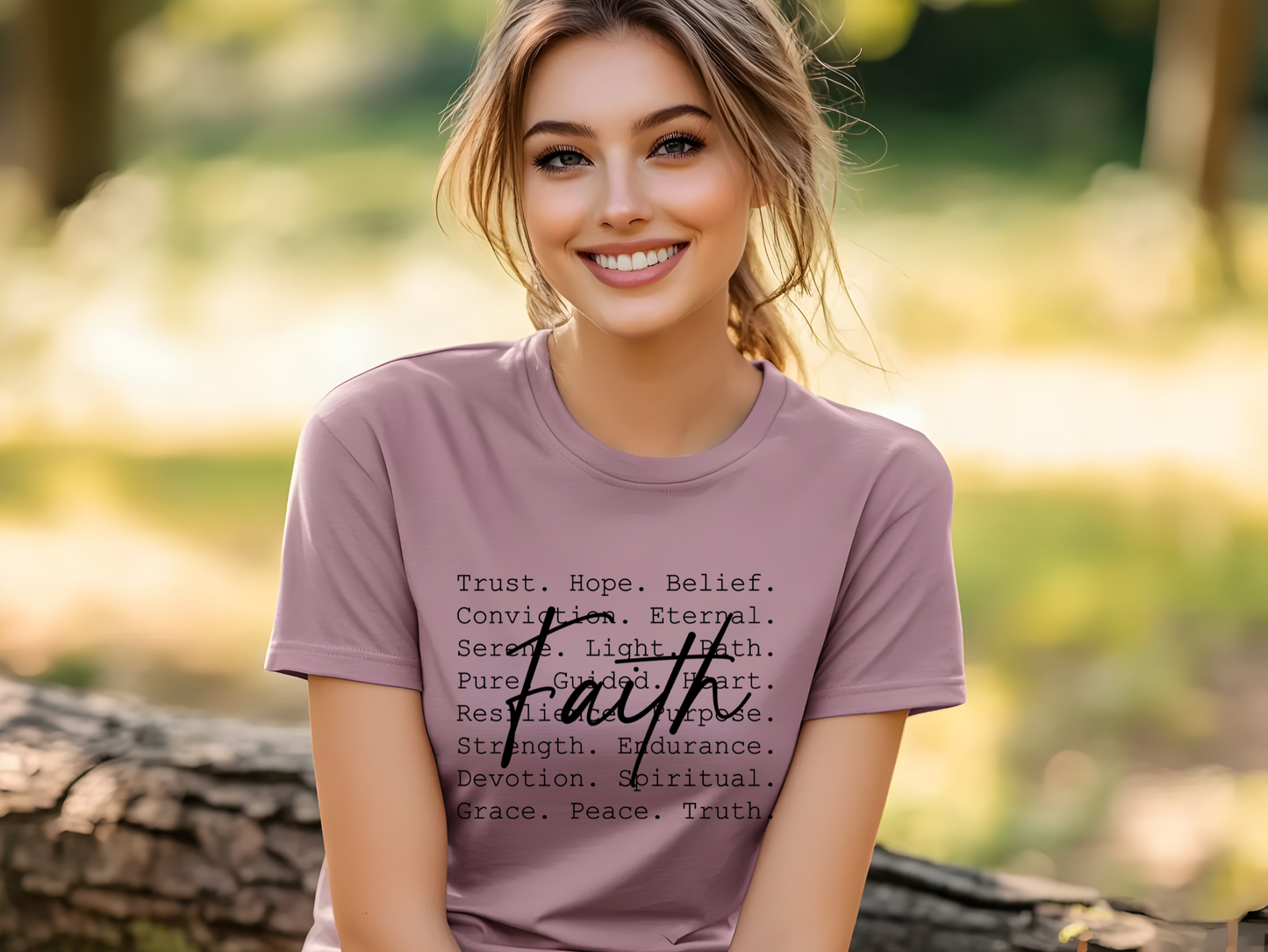 "Faith" Christian Bella + Canvas 3001 Tee